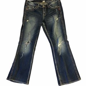 Silver Twisted Bootcut